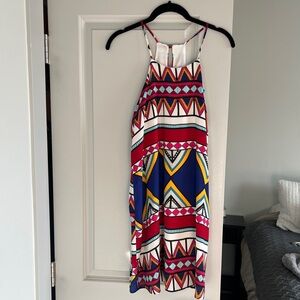 Colorful sleeveless dress Sz. M